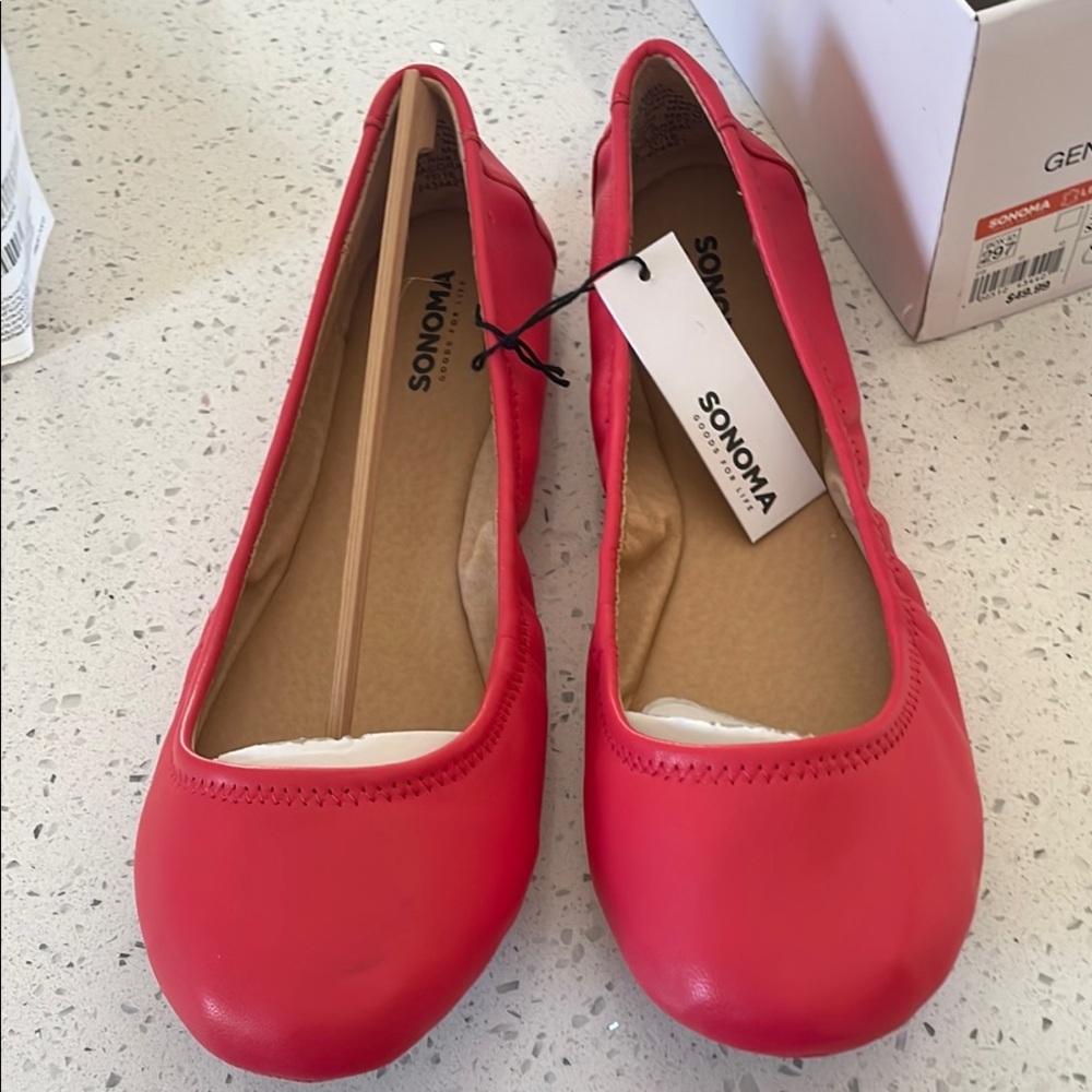 Sonoma Women's Red Ballet Flats